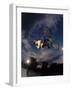 Bmx Cyclist Flys over the Vert-null-Framed Photographic Print