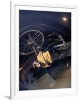 Bmx Cyclist Flys over the Vert-null-Framed Photographic Print