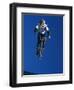 Bmx Cyclist Flys over the Vert-null-Framed Photographic Print