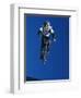 Bmx Cyclist Flys over the Vert-null-Framed Photographic Print