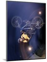 Bmx Cyclist Flys over the Vert-null-Mounted Photographic Print