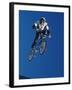 Bmx Cyclist Flys over the Vert-null-Framed Photographic Print