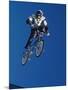 Bmx Cyclist Flys over the Vert-null-Mounted Photographic Print