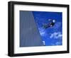 Bmx Cyclist Flys over the Vert-null-Framed Photographic Print