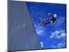 Bmx Cyclist Flys over the Vert-null-Mounted Photographic Print