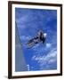 Bmx Cyclist Flys over the Vert-null-Framed Photographic Print