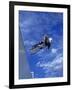 Bmx Cyclist Flys over the Vert-null-Framed Photographic Print