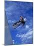 Bmx Cyclist Flys over the Vert-null-Mounted Photographic Print