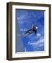 Bmx Cyclist Flys over the Vert-null-Framed Photographic Print