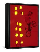 Bmx Cyclist-Paul Sutton-Framed Stretched Canvas