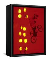 Bmx Cyclist-Paul Sutton-Framed Stretched Canvas