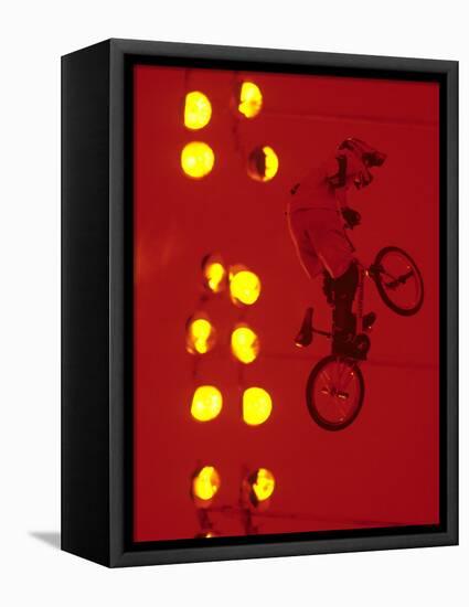 Bmx Cyclist-Paul Sutton-Framed Stretched Canvas