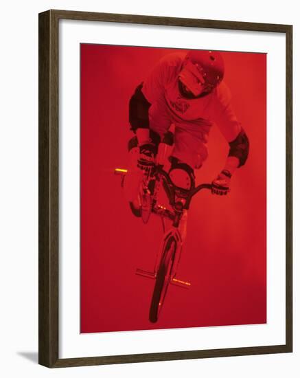 Bmx Cyclist-Paul Sutton-Framed Photographic Print