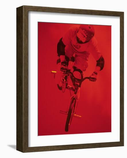 Bmx Cyclist-Paul Sutton-Framed Photographic Print