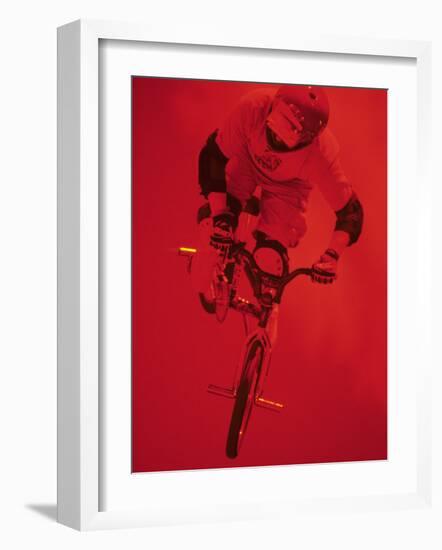 Bmx Cyclist-Paul Sutton-Framed Photographic Print