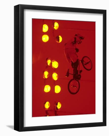 Bmx Cyclist-Paul Sutton-Framed Photographic Print