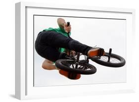 BMX Flying High-Karen Williams-Framed Photographic Print