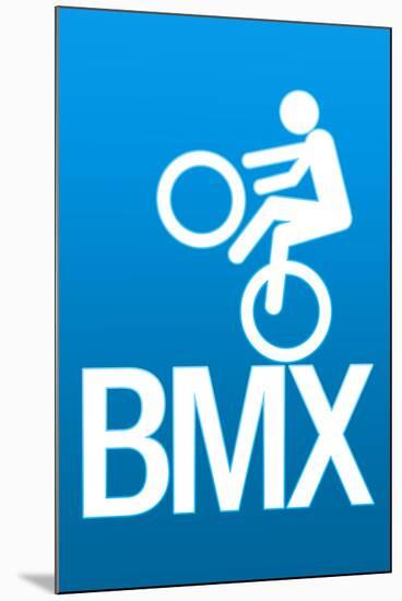 BMX Sports-null-Mounted Art Print
