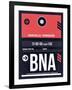 BNA Nashville Luggage Tag I-NaxArt-Framed Art Print