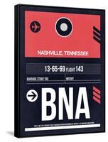 BNA Nashville Luggage Tag I-NaxArt-Framed Stretched Canvas