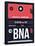 BNA Nashville Luggage Tag I-NaxArt-Framed Stretched Canvas