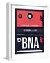 BNA Nashville Luggage Tag I-NaxArt-Framed Art Print