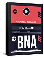 BNA Nashville Luggage Tag I-NaxArt-Framed Stretched Canvas