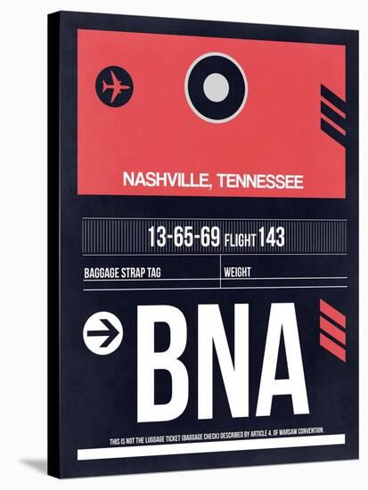 BNA Nashville Luggage Tag I-NaxArt-Stretched Canvas