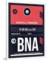 BNA Nashville Luggage Tag I-NaxArt-Framed Art Print