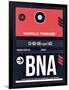 BNA Nashville Luggage Tag I-NaxArt-Framed Art Print