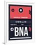 BNA Nashville Luggage Tag I-NaxArt-Framed Art Print