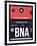 BNA Nashville Luggage Tag I-NaxArt-Framed Art Print