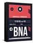 BNA Nashville Luggage Tag I-NaxArt-Framed Stretched Canvas