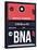 BNA Nashville Luggage Tag I-NaxArt-Stretched Canvas