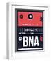 BNA Nashville Luggage Tag I-NaxArt-Framed Art Print