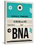 BNA Nashville Luggage Tag II-NaxArt-Stretched Canvas