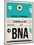 BNA Nashville Luggage Tag II-NaxArt-Mounted Art Print