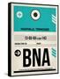 BNA Nashville Luggage Tag II-NaxArt-Framed Stretched Canvas