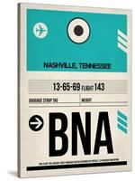 BNA Nashville Luggage Tag II-NaxArt-Stretched Canvas