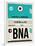 BNA Nashville Luggage Tag II-NaxArt-Framed Art Print