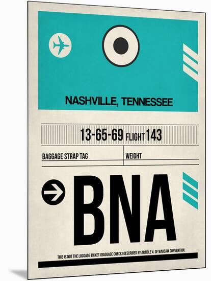 BNA Nashville Luggage Tag II-NaxArt-Mounted Art Print