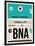 BNA Nashville Luggage Tag II-NaxArt-Framed Art Print