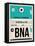 BNA Nashville Luggage Tag II-NaxArt-Framed Stretched Canvas