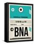 BNA Nashville Luggage Tag II-NaxArt-Framed Stretched Canvas