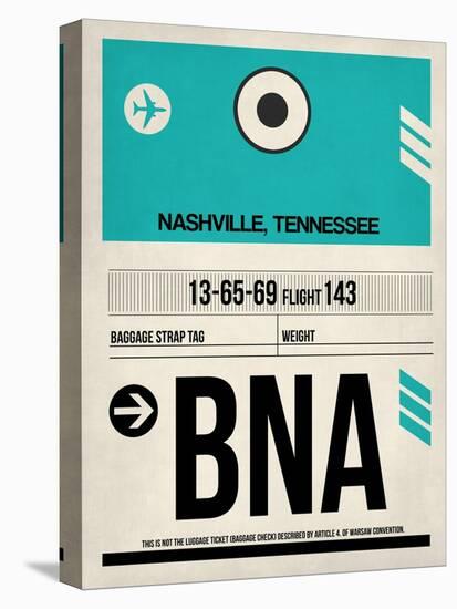 BNA Nashville Luggage Tag II-NaxArt-Stretched Canvas