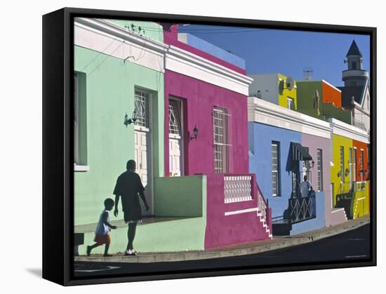 Bo-Kaap, Cape Town, South Africa-Peter Adams-Framed Stretched Canvas