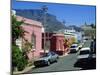 Bo-Kaap District (Malay Quarter) with Table Mountain Behind, Cape Town, South Africa-Fraser Hall-Mounted Photographic Print