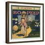 Bo Peep Brand - San Dimas, California - Citrus Crate Label-Lantern Press-Framed Art Print