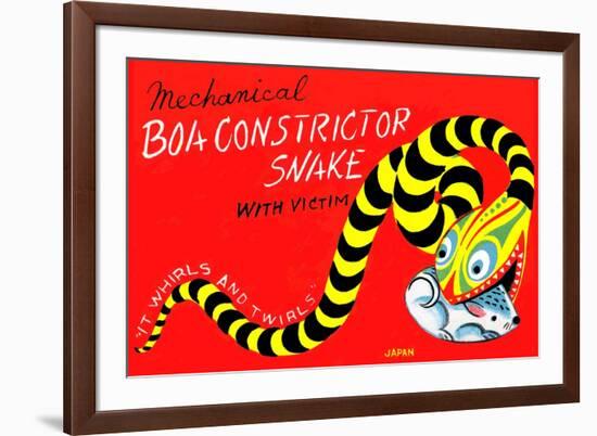 Boa Constrictor Snake with Victim-null-Framed Premium Giclee Print