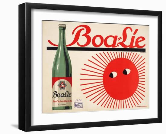 Boa-Lie. Deutschland - Deutsches Reich, 1912 (Gedruckt bei Hollerbaum & Schmidt, Berlin)-Julius Klinger-Framed Giclee Print